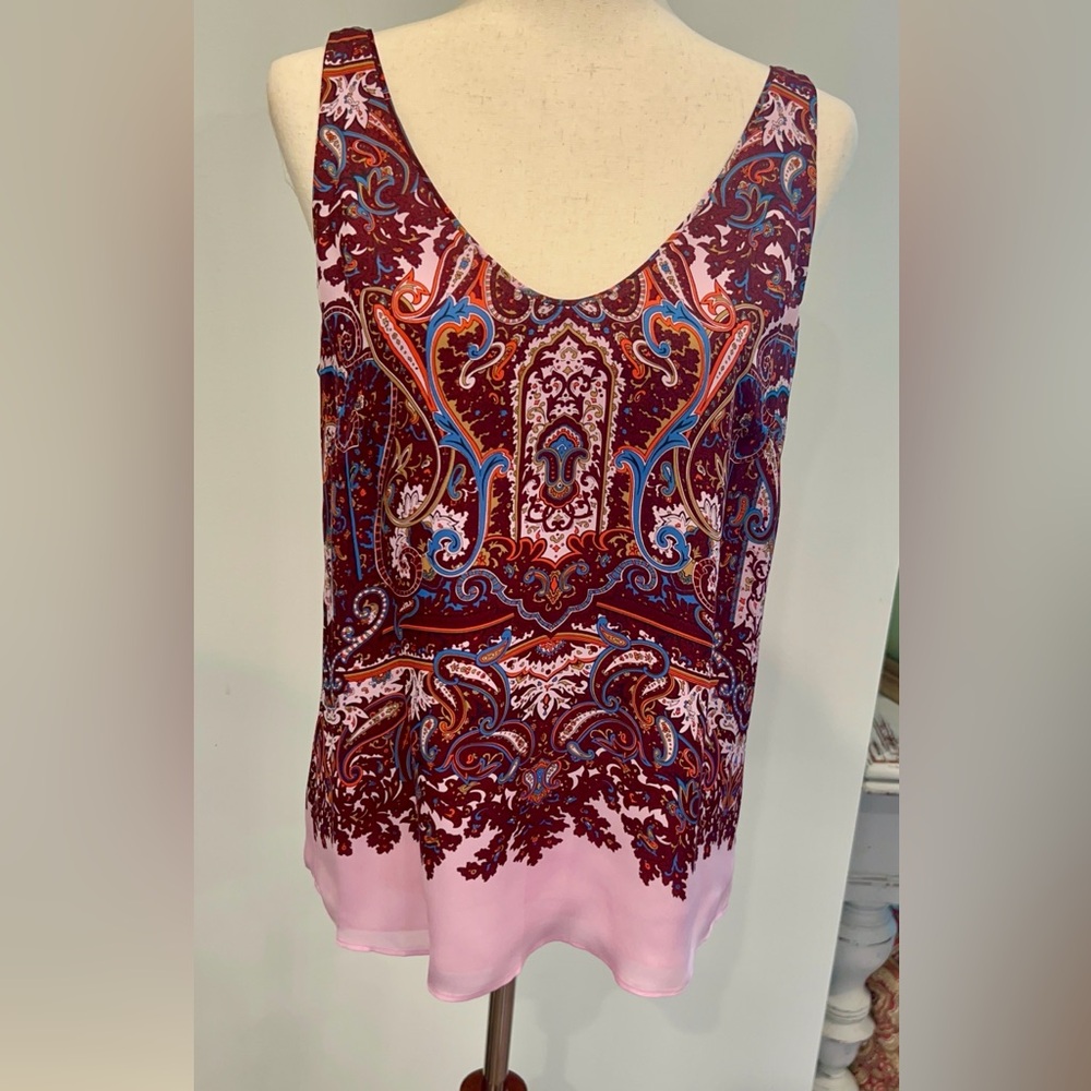NWT J.Crew Pink Paisley Silk Camisole